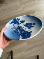 Vintage Chinees Bord - Delfts Blauw Stijl, Ophalen