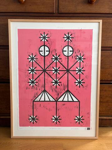 The Happiness Angels John Pedder UK houtdruk beschikbaar voor biedingen