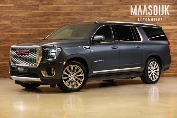 GMC Yukon Denali XL 6.2 V8|7P|Schermen|Pano|HUD|ACC|Bose|360, Auto's, GMC, Bedrijf, Te koop, 360° camera, 4x4, Achteruitrijcamera