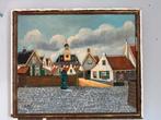 Schilderij oud Noordwijk aan Zee van Willem Plug, Antiek en Kunst, Ophalen