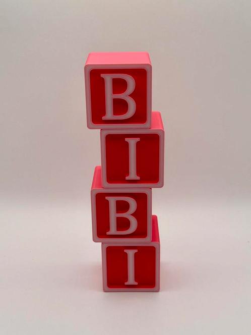 Letterblokken, kraamcadeau, 3D geprint, Kinderen en Baby's, Speelgoed | Bouwstenen, Nieuw, Overige merken, Ophalen of Verzenden