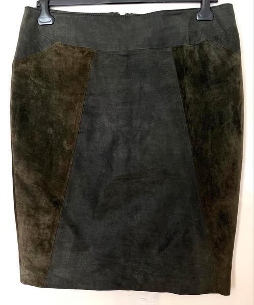 Mart Visser suède rok maat 44[Dmv], Kleding | Dames, Rokken, Zo goed als nieuw, Maat 42/44 (L), Groen, Knielengte, Ophalen of Verzenden