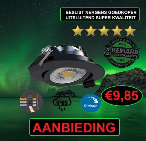 LED-INBOUWSPOT 6W-DIM CCT  BADKAMER IP65, Huis en Inrichting, Lampen | Spots, Nieuw, Plafondspot of Wandspot, Metaal of Aluminium