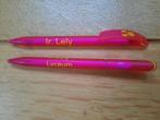 Ir. Lely Lyceum pennen - 2 stuks - roze geel, Ophalen of Verzenden, Nieuw