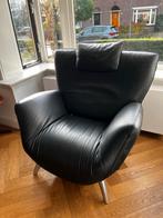 Leolux Panta Rhei Loveseat - Zwart Leer, Huis en Inrichting, Ophalen, Gebruikt, Leer, 100 tot 125 cm