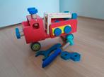 Houten brandweerwagen hema, Ophalen, Gebruikt