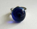 Mooie ring met een prachtige grote Murano glas, maat 17, Sieraden, Tassen en Uiterlijk, Ringen, Verzenden, Zo goed als nieuw, 17 tot 18