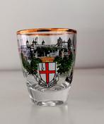 Shotglas met Engels motief, Ophalen of Verzenden, Zo goed als nieuw, Borrel- of Shotglas