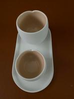 Nespresso kopjes met serving tray, Keramiek, Ophalen of Verzenden, Zo goed als nieuw, Effen