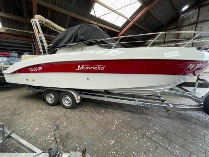 Marinello 26 consoleboot Yamahma 300 pk Jeanneau Ranieri, Watersport en Boten, Speedboten, Gebruikt, 6 meter of meer, Benzine