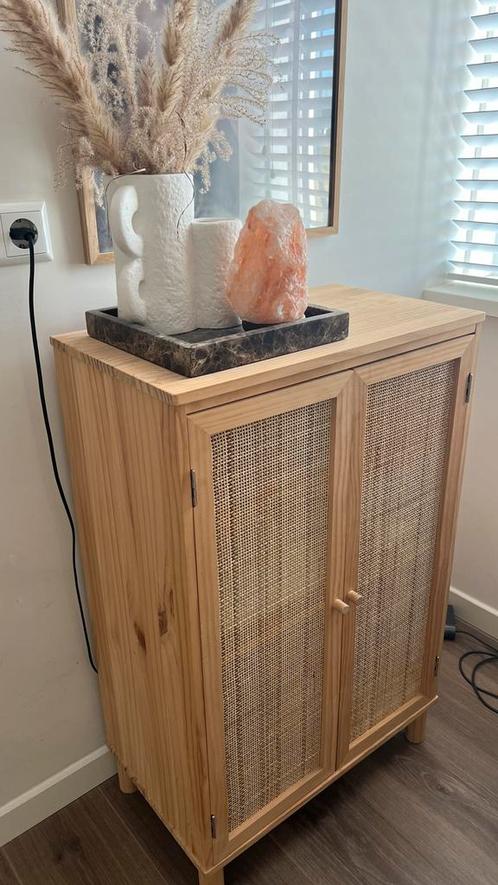 Webbing Houten Kast op poten, Huis en Inrichting, Kasten | Kledingkasten, Gebruikt, Minder dan 100 cm, 50 tot 100 cm, 25 tot 50 cm