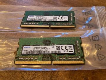 2 x 8GB Samsung DDR4 3200MHZ So dimm/260 Pins beschikbaar voor biedingen
