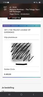 Melanie Martinez trilogy tour VIP 1 golden circle, Cd's en Dvd's, Zo goed als nieuw, Verzenden