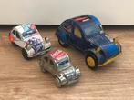 3x Citroën 2cv blik 7, 9 en 12 cm Coca Cola, Ophalen of Verzenden, Zo goed als nieuw, Auto
