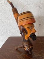 Houten Pijp met Hoofd - Sierobject, Antiek en Kunst, Ophalen of Verzenden