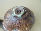 Curiosa antiek smeedijzeren fonteinornament slak 21cm 1920, Ophalen of Verzenden