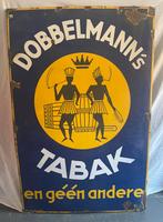 Emaille Oud Geleefd Dobbelmann’s Tabak Bord ( mega groot ), Ophalen, Gebruikt, Reclamebord