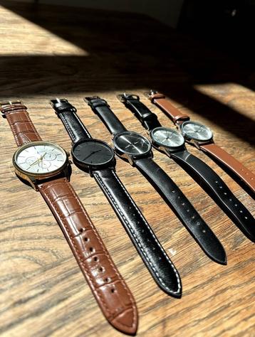 5x Quartz Heren Horloges (Watches) beschikbaar voor biedingen