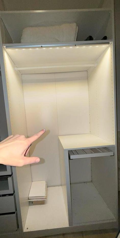 IKEA PAX Kast – 2 Delen (100 cm + 50 cm) – Met Verlichting, Huis en Inrichting, Keuken | Complete keukens, Zo goed als nieuw, Wit