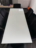 Eettafel met 8 stoelen, Ophalen, Metaal, 50 tot 100 cm, Zo goed als nieuw
