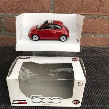 1:43 FIAT 500 ROSSO ……. 5,- beschikbaar voor biedingen