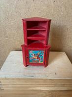 Lundby hoekkast kast - hxbxd 11.5x6.8x4cm - hout, Verzamelen, Poppenhuizen en Toebehoren, Ophalen of Verzenden, Zo goed als nieuw