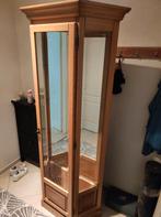 Houten Vitrinekast met Verlichting, Ophalen, Minder dan 50 cm, Glas, Klassiek
