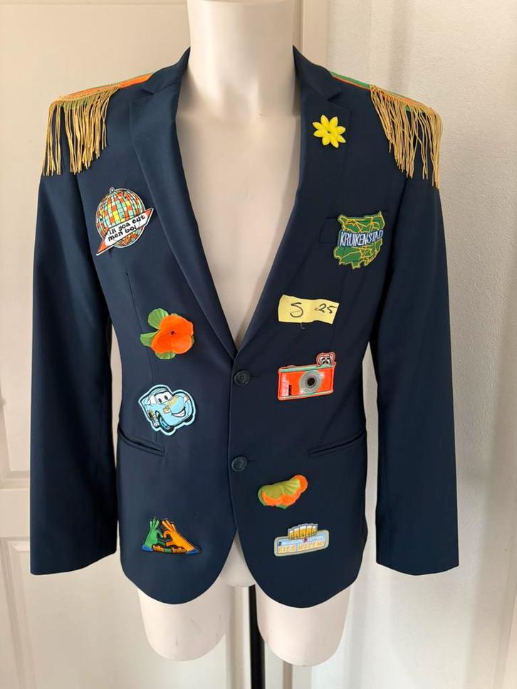 (25) Kruikenstad Colbert/Jas maat S unisex carnaval embleem, Kleding | Heren, Carnavalskleding en Feestkleding, Zo goed als nieuw