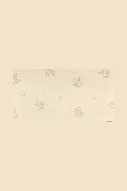 5479 Vinyl bloemenbehang in pastel zalm blauw tinten swiet, Huis en Inrichting, Stoffering | Behang, Blauw, Beige, Grijs, Verzenden