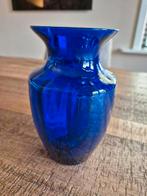 Vaas kobalt blauw, Huis en Inrichting, Woonaccessoires | Vazen, Blauw, Ophalen of Verzenden, Minder dan 50 cm, Glas