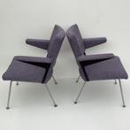 2 Gispen Fauteuils, Huis en Inrichting, Fauteuils, Ophalen, Metaal, Gebruikt, Minder dan 75 cm