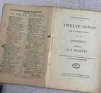 2x antiek notenboek Handel Contralto Randegger novello 1910, Ophalen of Verzenden, Gebruikt, Artiest of Componist, Klassiek
