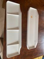 Retro Badkamer Bakjes - Set van 2, Ophalen of Verzenden, Gebruikt, Wit