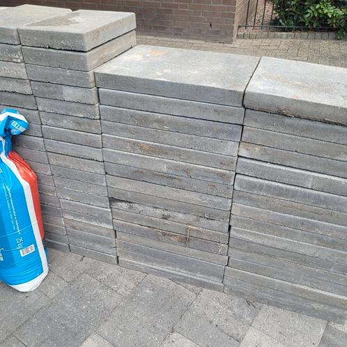 Wildverband terras tegels, Tuin en Terras, Tegels en Klinkers, Gebruikt, Terrastegels, Beton, 10 m² of meer, Ophalen