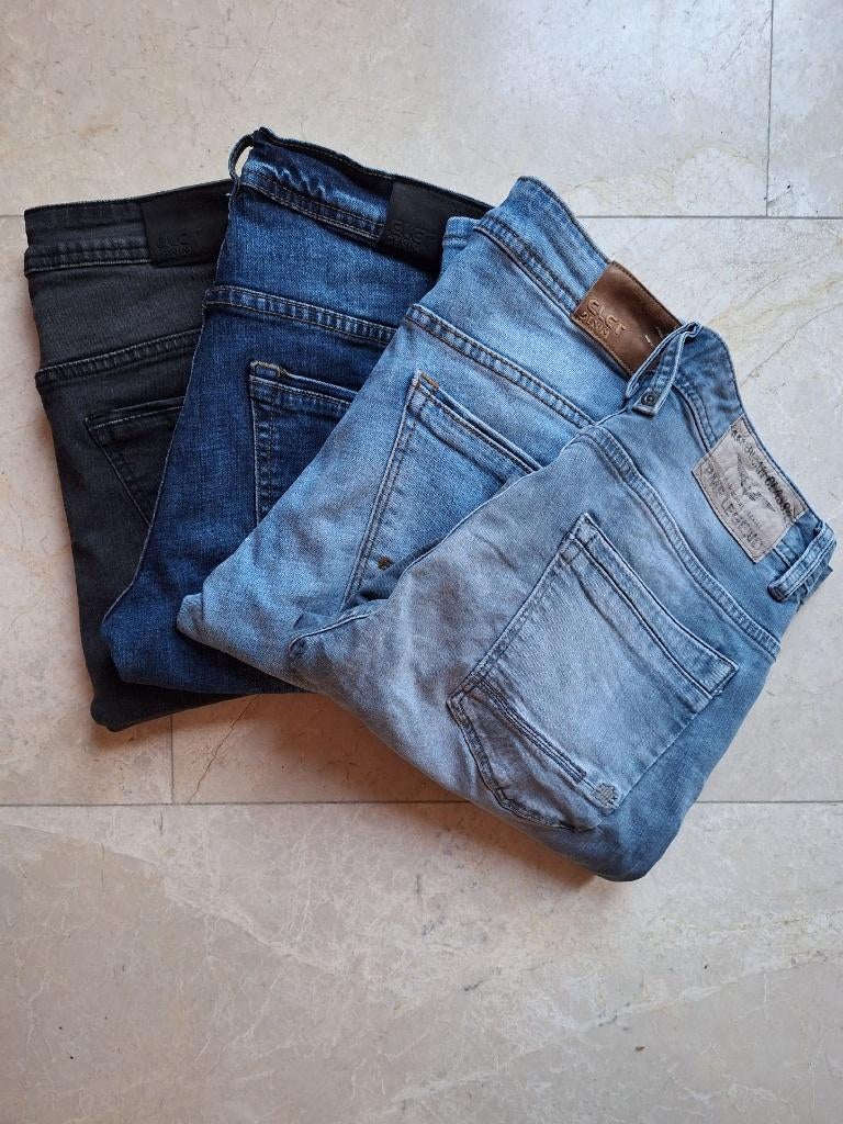 Serie korte spijkerbroeken maat 30 (1x PME & 3x Coolcat), Kleding | Heren, Spijkerbroeken en Jeans, Overige kleuren, Overige jeansmaten