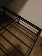 Stevig Metal Bedframe, Ophalen, Zwart, Tweepersoons, Zo goed als nieuw