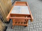 Barlow Tyrie crichton Barwagen teak top, Ophalen, Gebruikt