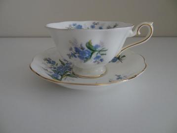 Kop en schotel Royal Albert Forget me not beschikbaar voor biedingen
