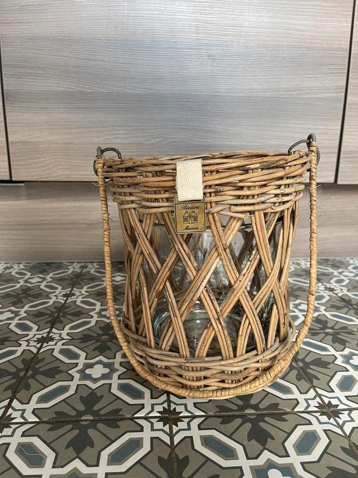 Te koop:  Riviera Maison windlicht, Huis en Inrichting, Woonaccessoires | Kandelaars en Kaarsen, Minder dan 25 cm, Overige materialen