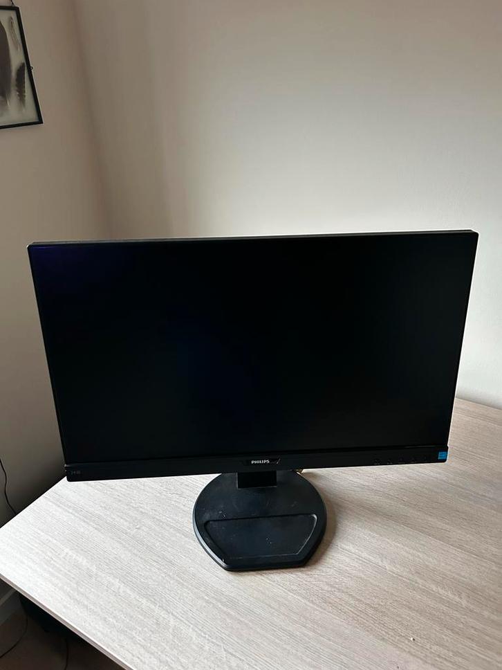 Philips 243B9 Monitor, 24 inch, Incl. Kabels!, Computers en Software, Monitoren, Gebruikt, 61 t/m 100 Hz, HDMI, In hoogte verstelbaar