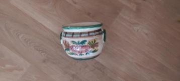 vaas aardewerk met mooie print 