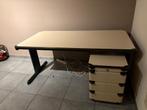 bureau 2x met bureaukastje 1x, Ophalen of Verzenden, Zo goed als nieuw, Bureau