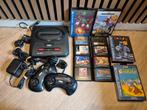 Sega Mega Drive met 11 games, Gebruikt, 2 spelers, Ophalen of Verzenden, Vanaf 3 jaar