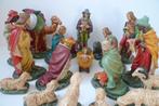 Grote oude gipsen kerstgroep 30 cm hoog gemerkt GIRA Holland, Ophalen, Gebruikt