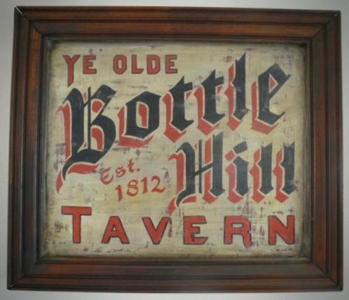 Antiek handgeschilderd reclame bord/Tavern/Pub/Engeland, Verzamelen, Merken en Reclamevoorwerpen, Zo goed als nieuw, Reclamebord