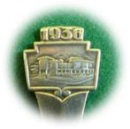 AVRO lepel uit 1936, Gebruikt, Verzilverd, Ophalen of Verzenden, Metaal