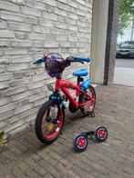 Spider-man kinderfiets 14 inch, Fietsen en Brommers, Fietsen | Kinderfietsjes, Ophalen, Gebruikt, Minder dan 16 inch, Zijwieltjes