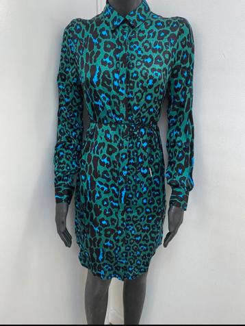 Freebird Blousejurk XS Groen/Blauw Metallic beschikbaar voor biedingen