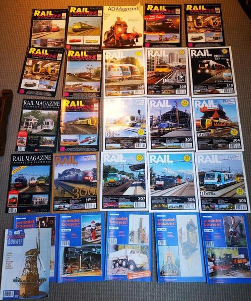 26 Collectie Tijdschriften Modelbouw H0 Trein RAIL MAGAZINE, Hobby en Vrije tijd, Modeltreinen | H0, Zo goed als nieuw, Boek, Tijdschrift of Catalogus