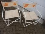 Twee mooie en oude camping stoeltjes (retro), Ophalen, Gebruikt, Campingstoel